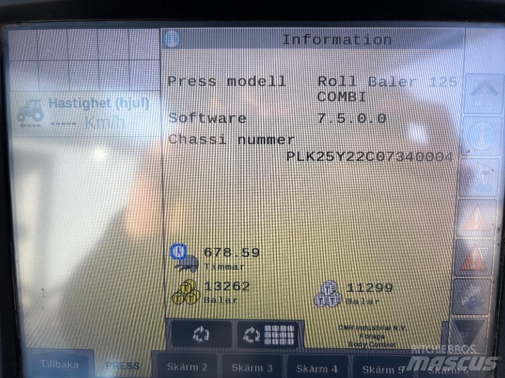 New Holland RB 125 Pyöröpaalaimet