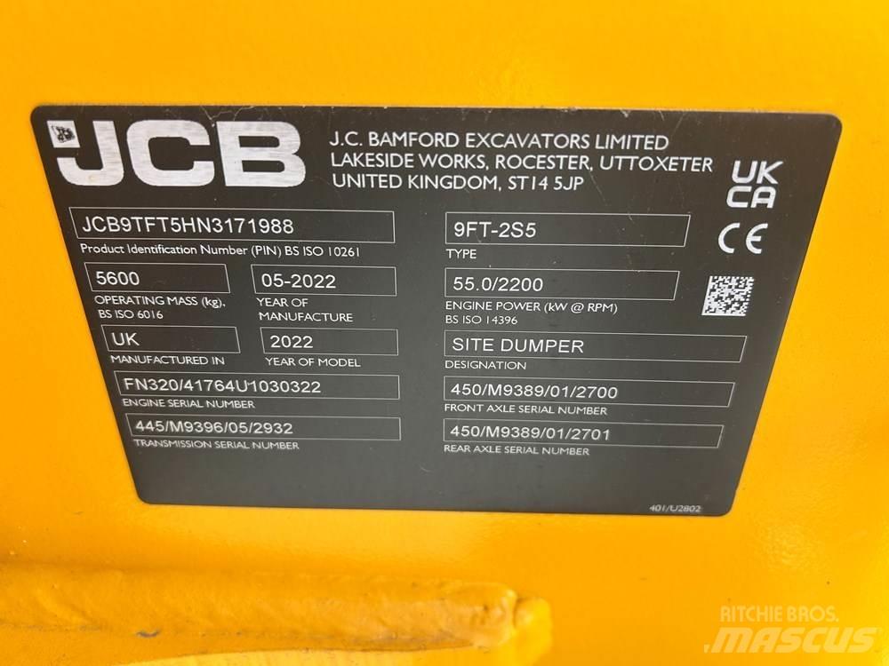 JCB 9TFT-2 Minidumpperit