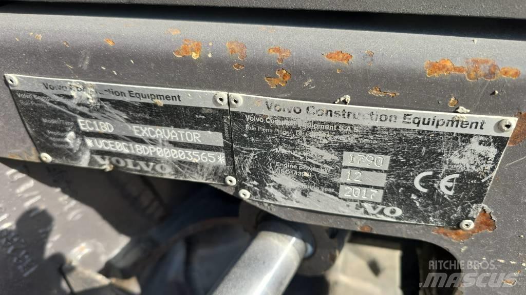 Volvo EC 18 Minikaivukoneet < 7t