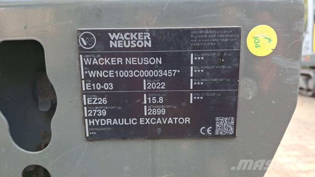 Wacker Neuson EZ26 Telakaivukoneet