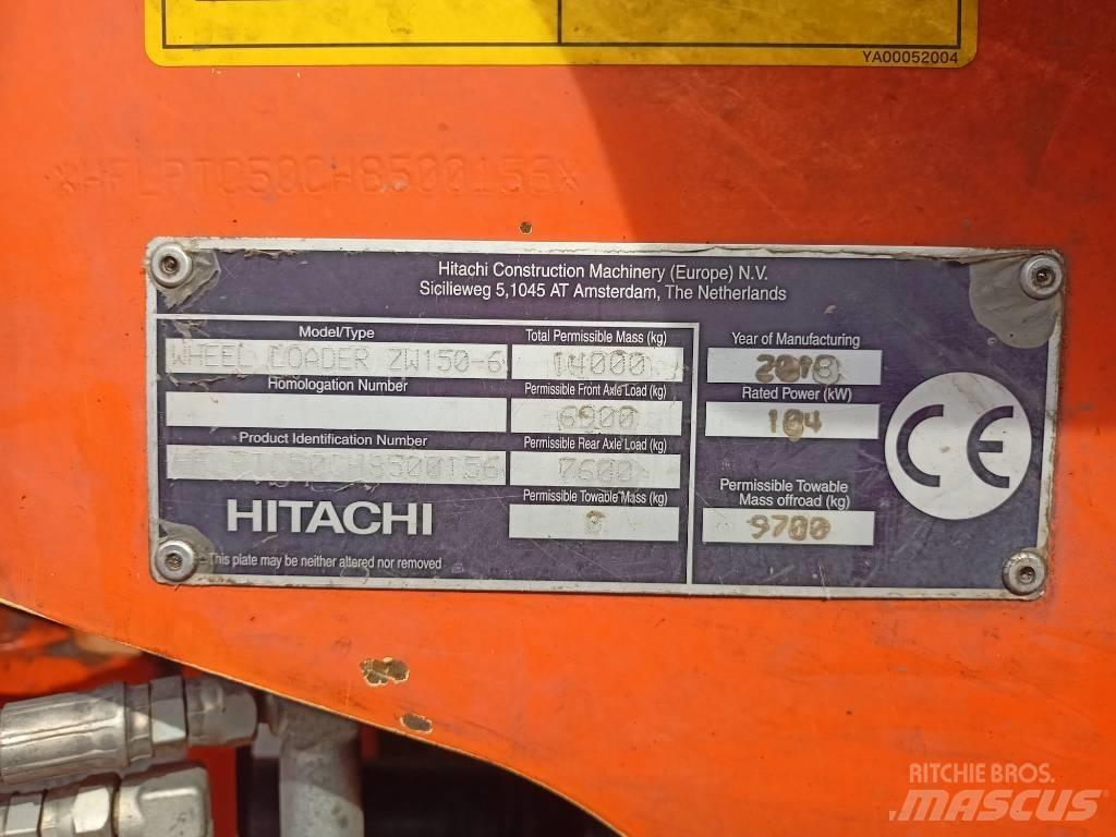 Hitachi ZW150 Pyöräkuormaajat