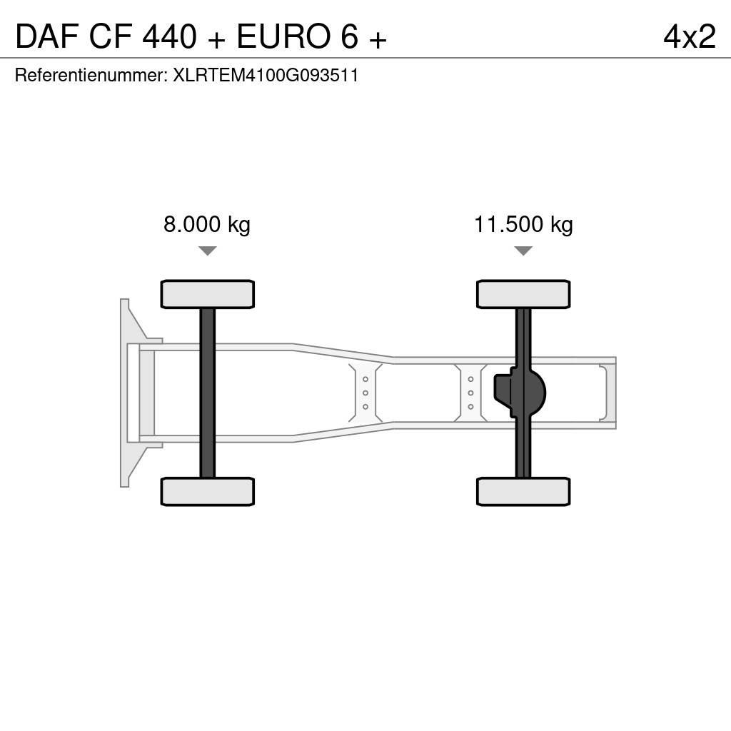 DAF CF 440 + EURO 6 + Vetopöytäautot