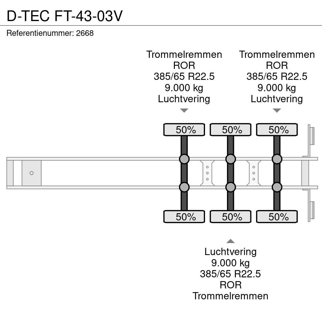 D-tec FT-43-03V Puoliperävaunualustat