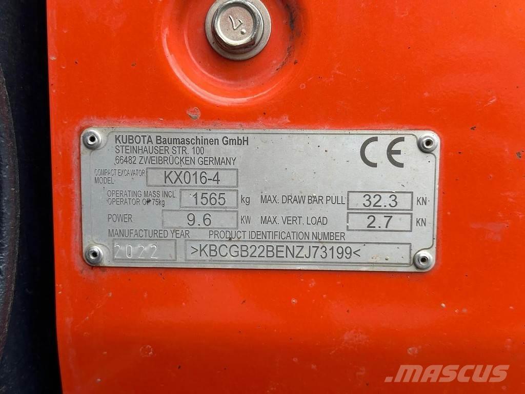 Kubota KX016-4 Minikaivukoneet < 7t