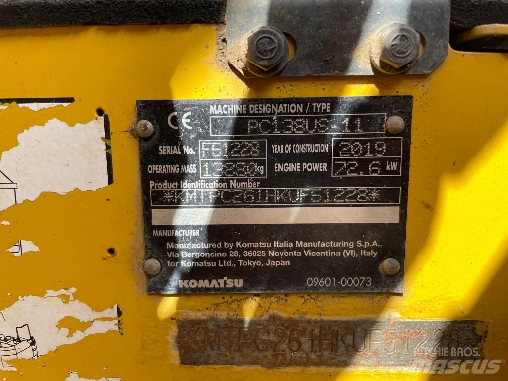 Komatsu PC 138 US-11 Telakaivukoneet