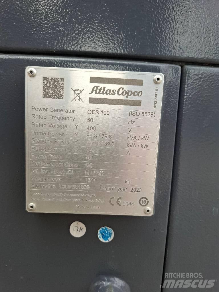 Atlas Copco QES 100 Dieselgeneraattorit