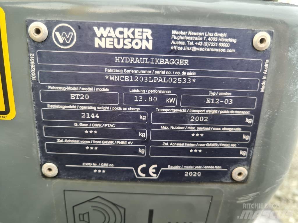 Wacker Neuson ET20 Telakaivukoneet