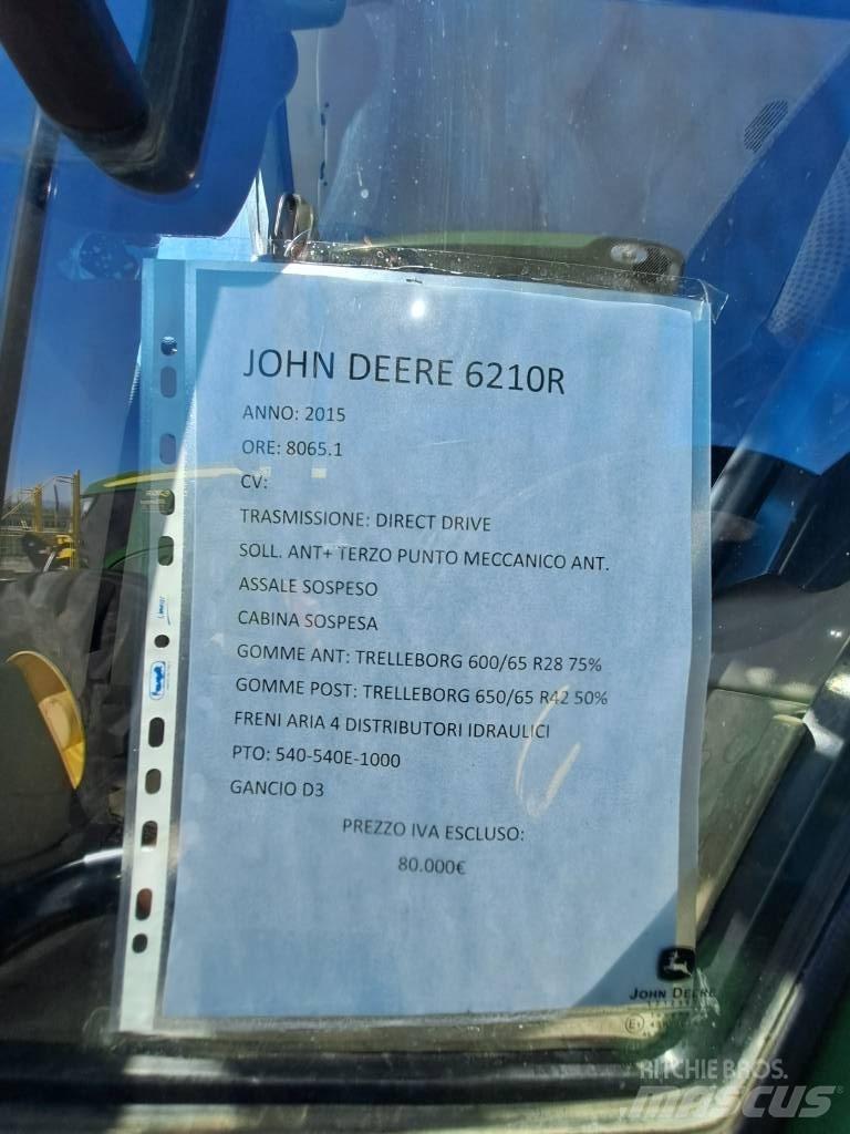 John Deere 6210 R Traktorit