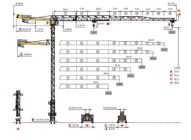 Potain MDT 128 Torninosturit