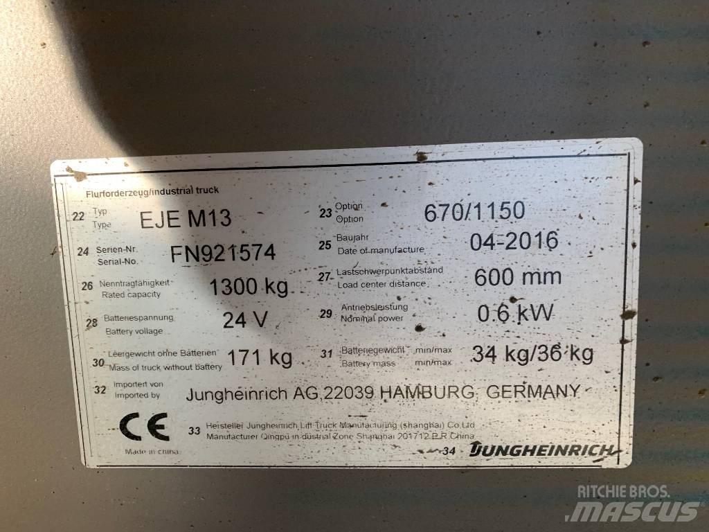 Jungheinrich EJE M13 Lavansiirtotrukit