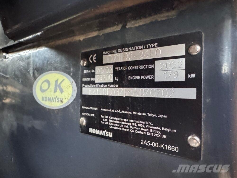 Komatsu D71 PXi-24EO Telaketjupuskutraktorit