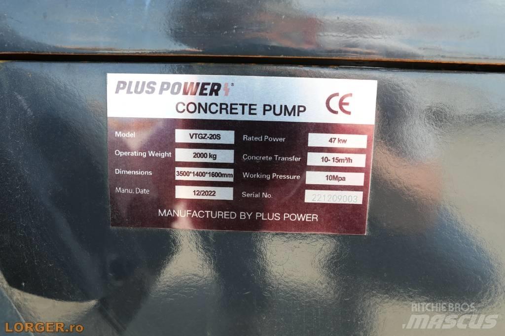 Plus Power VTGZ - 20S Betonipumppuautot