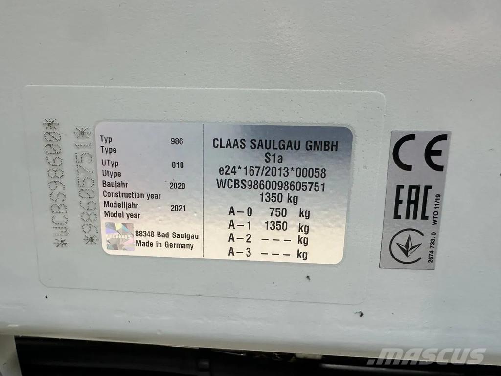 CLAAS Liner 2700 Karhottimet