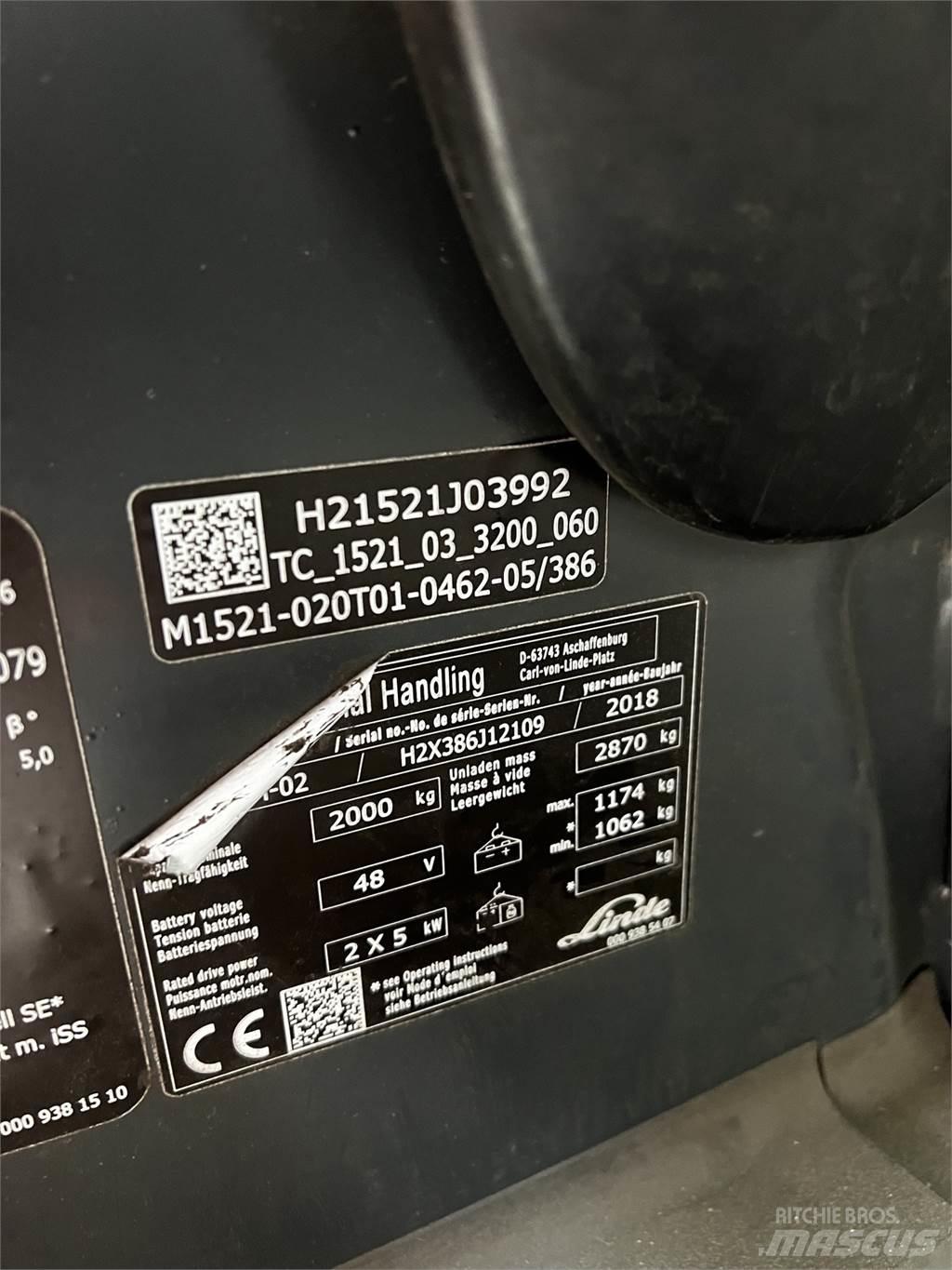 Linde E20PH Sähkötrukit