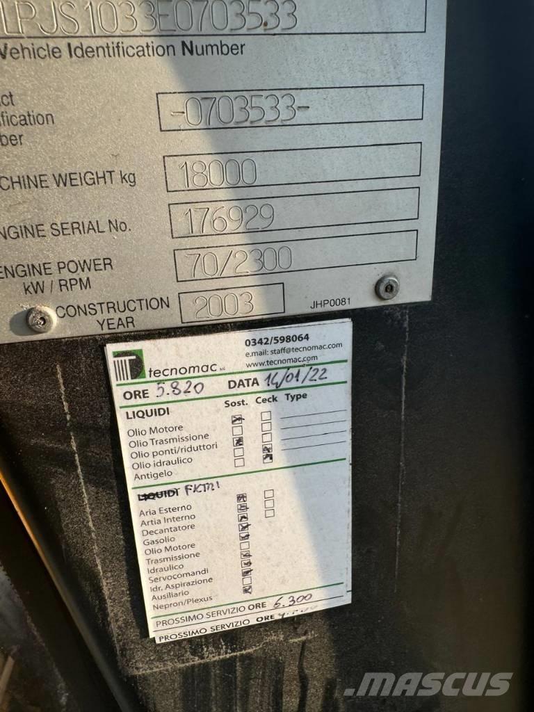 JCB JS 180 Telakaivukoneet