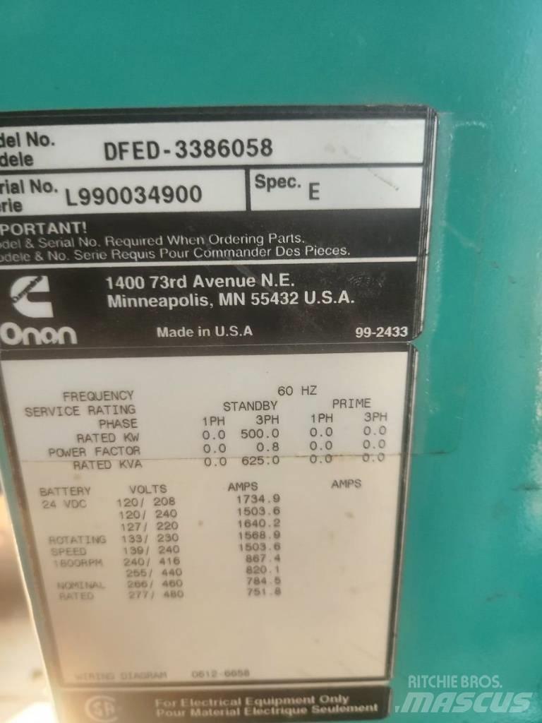 Cummins KTA19 Dieselgeneraattorit
