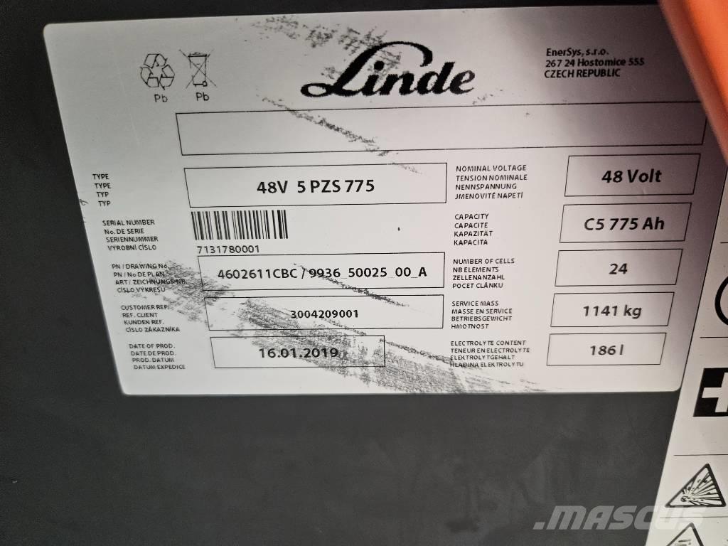 Linde R20N Ajettavat pinoamisvaunut