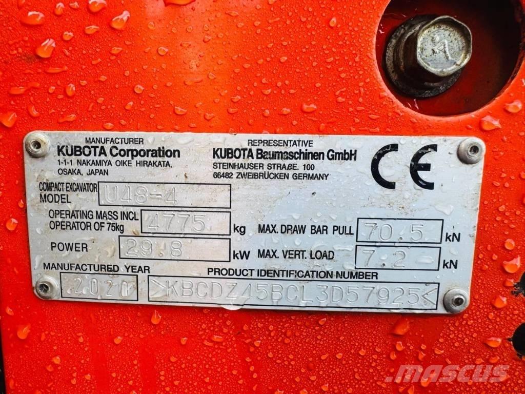 Kubota U 48-4 Minikaivukoneet < 7t
