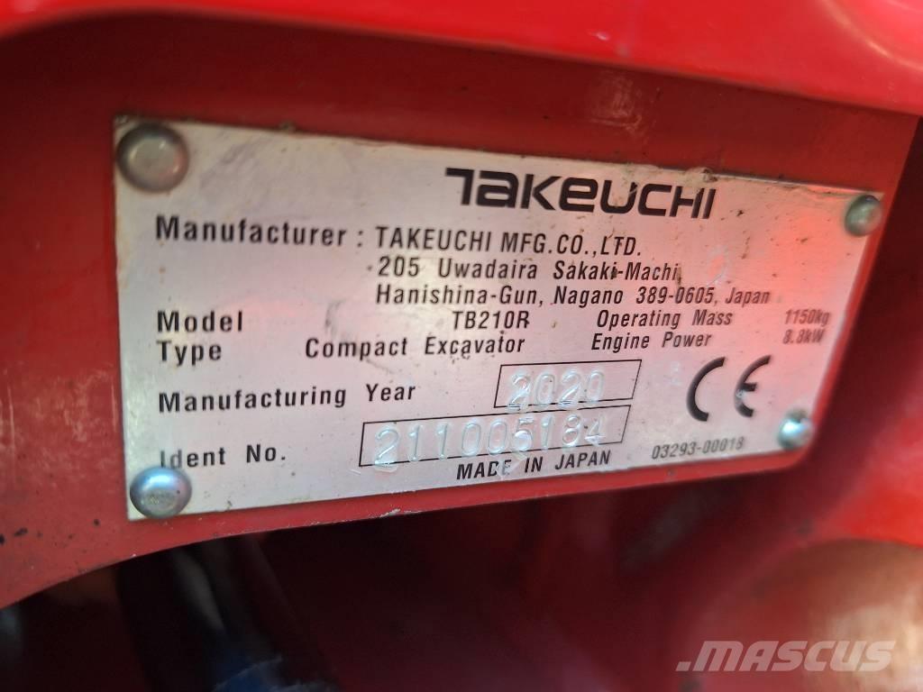 Takeuchi TB 210 R Minikaivukoneet < 7t