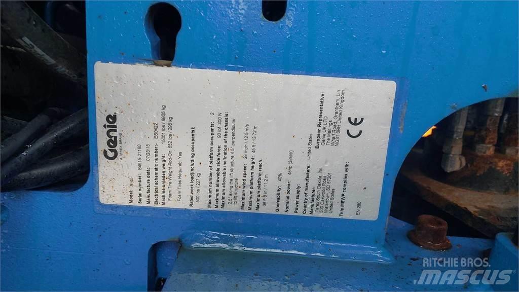 Genie S45G Teleskooppipuominostimet