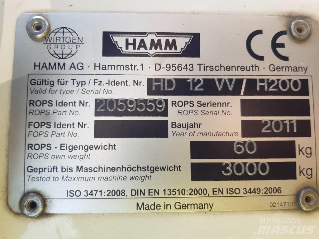 Hamm HD 12 VV Tandemjyrät