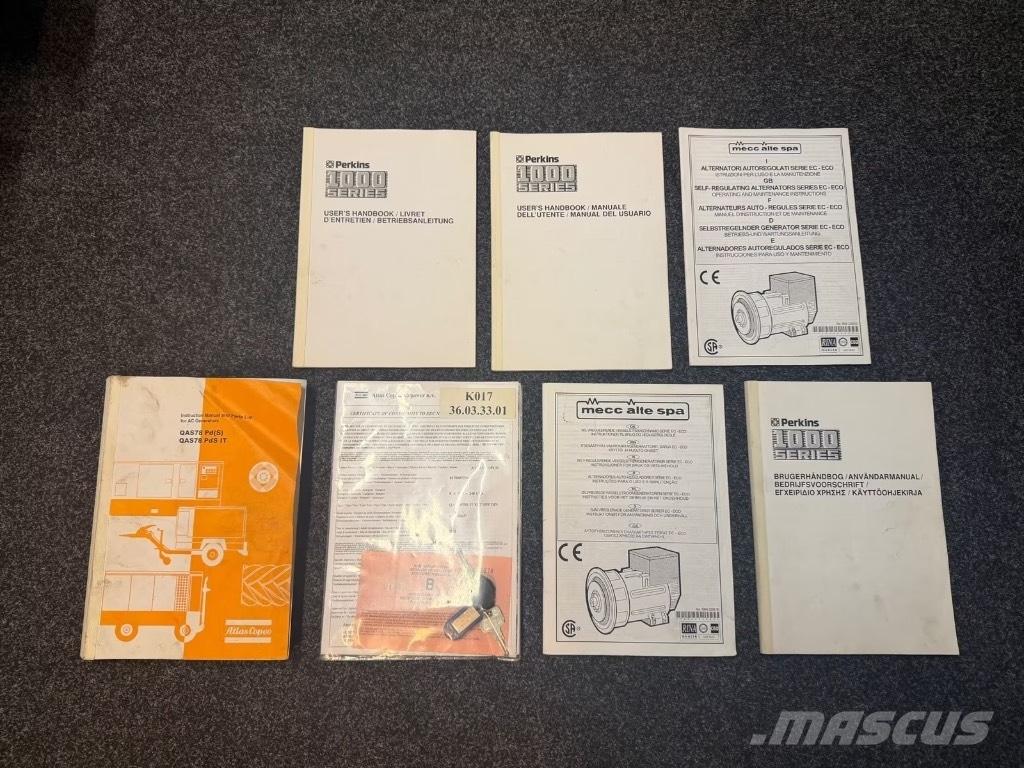 Atlas Copco QAS 78 Dieselgeneraattorit