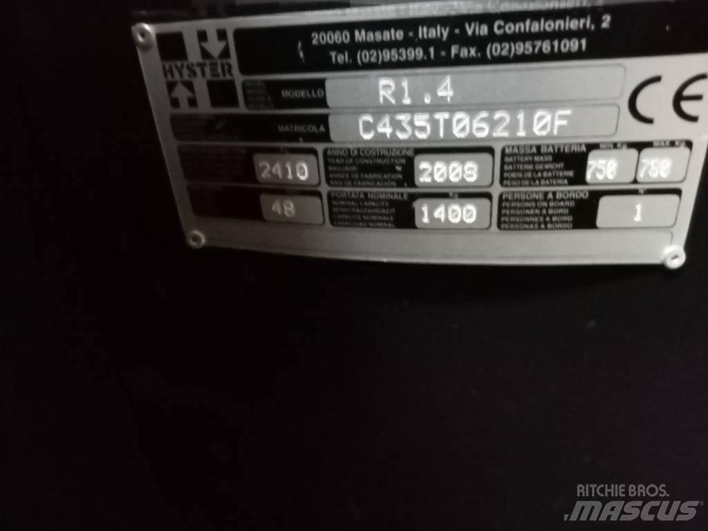 Hyster R1.4 Työntömastotrukit