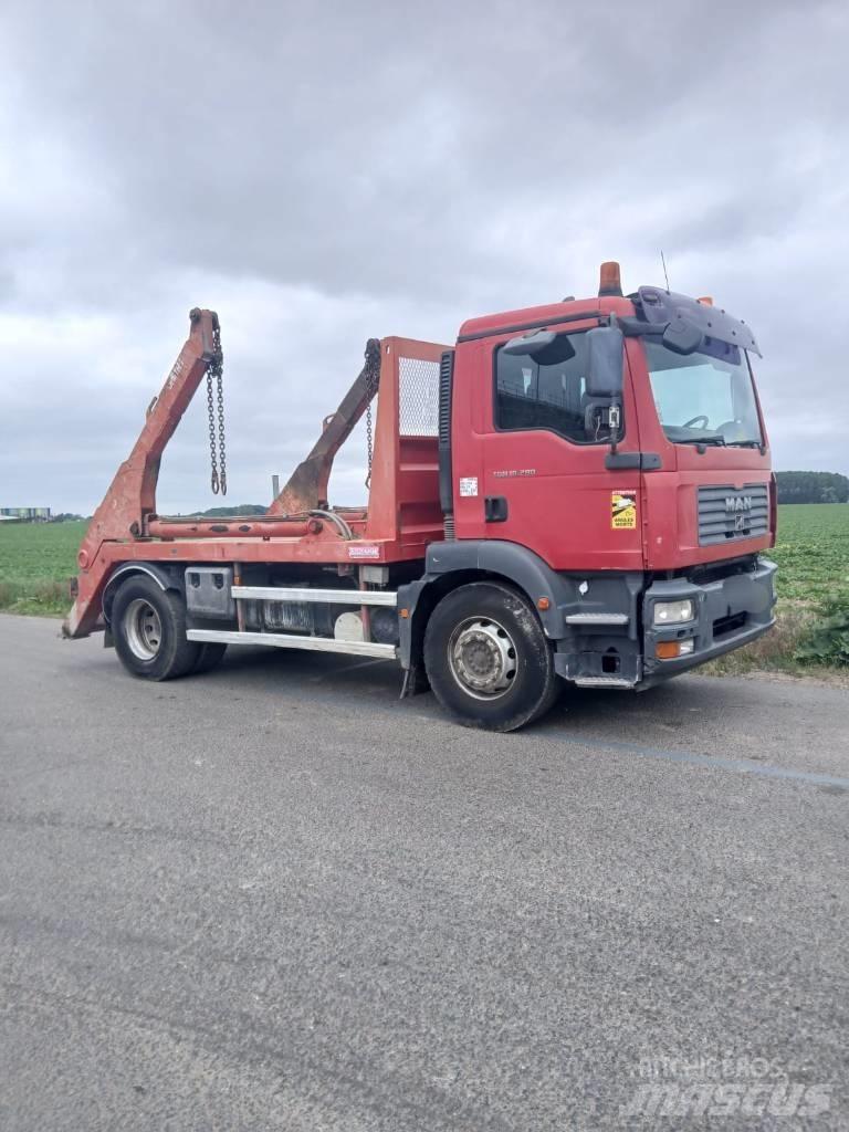 MAN TGM 18.280 Nostovarsi-vaihtolavakuorma-autot
