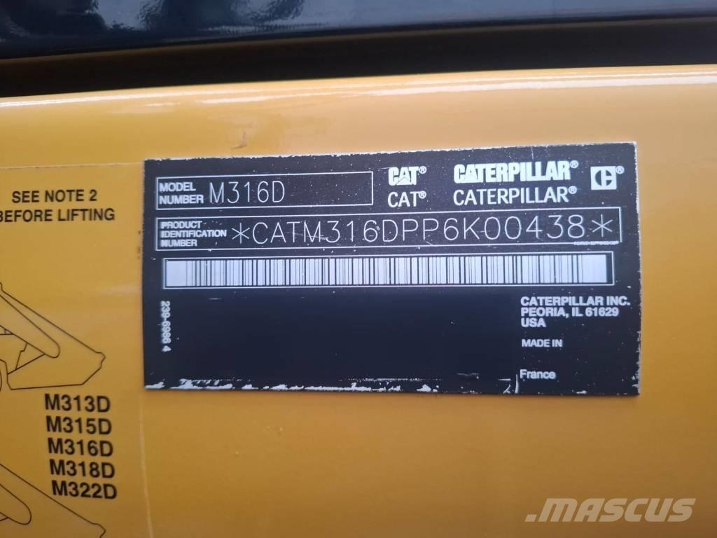 CAT 316D Pyöräkaivukoneet