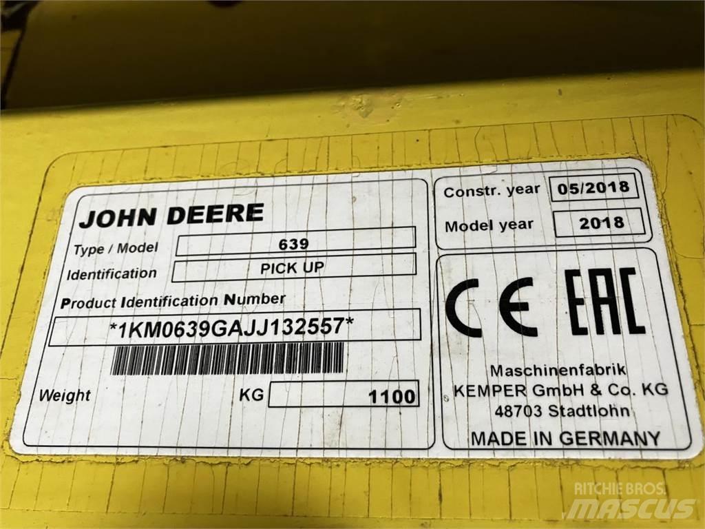 John Deere 639 Lisävarusteet ja komponentit