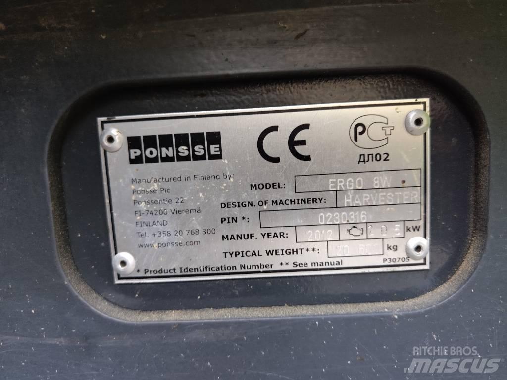 Ponsse ERGO 8W Harvesterit