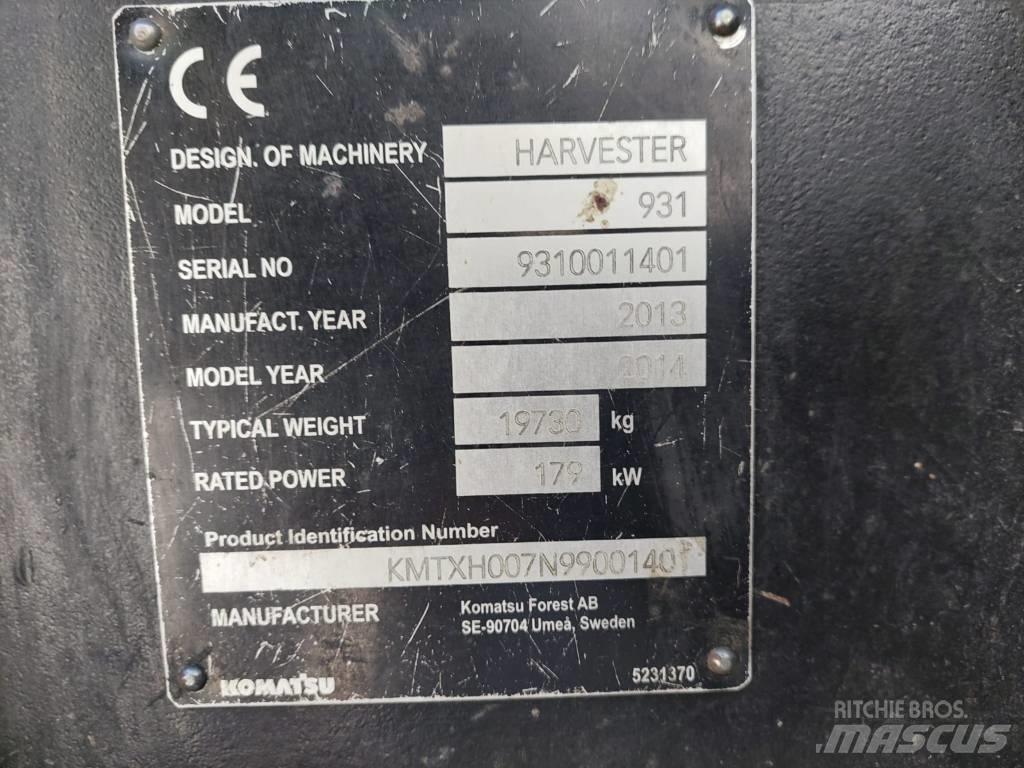 Komatsu 931.1 Harvesterit