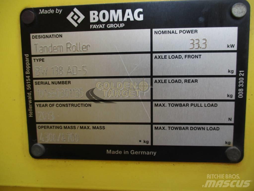 Bomag BW 138 AD-5 Tandemjyrät