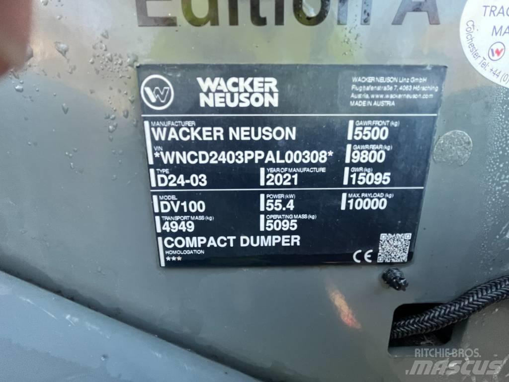 Wacker Neuson DV 100 Minidumpperit