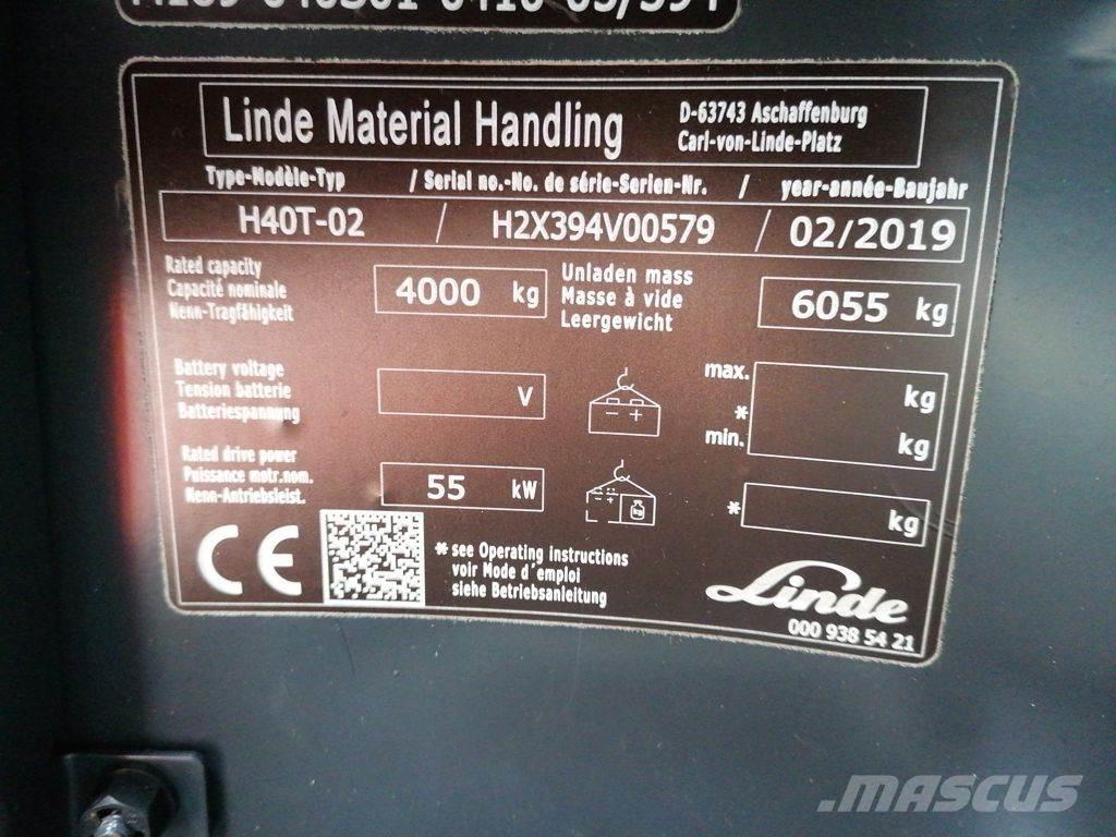 Linde H40T-02 Nestekaasutrukit