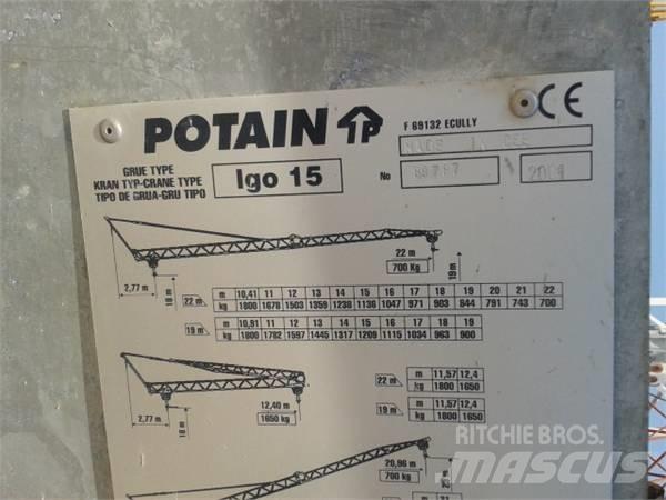 Potain Igo 15 Torninosturit
