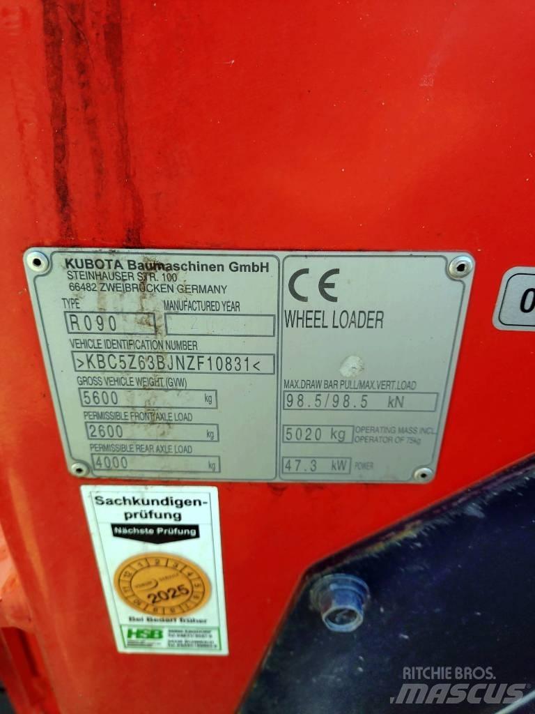 Kubota R 090 Pyöräkuormaajat