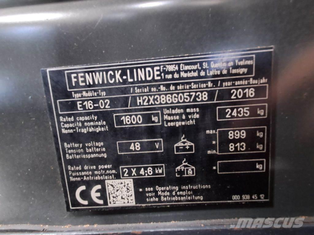 Linde E16-02 Sähkötrukit