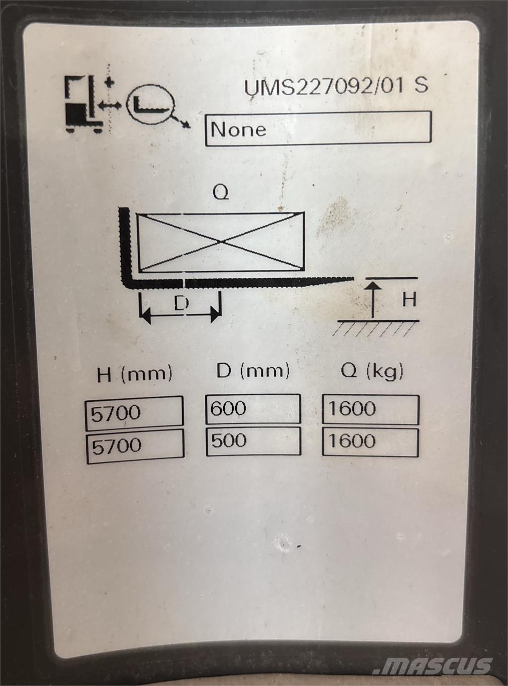 Atlet UMS160 Työntömastotrukit