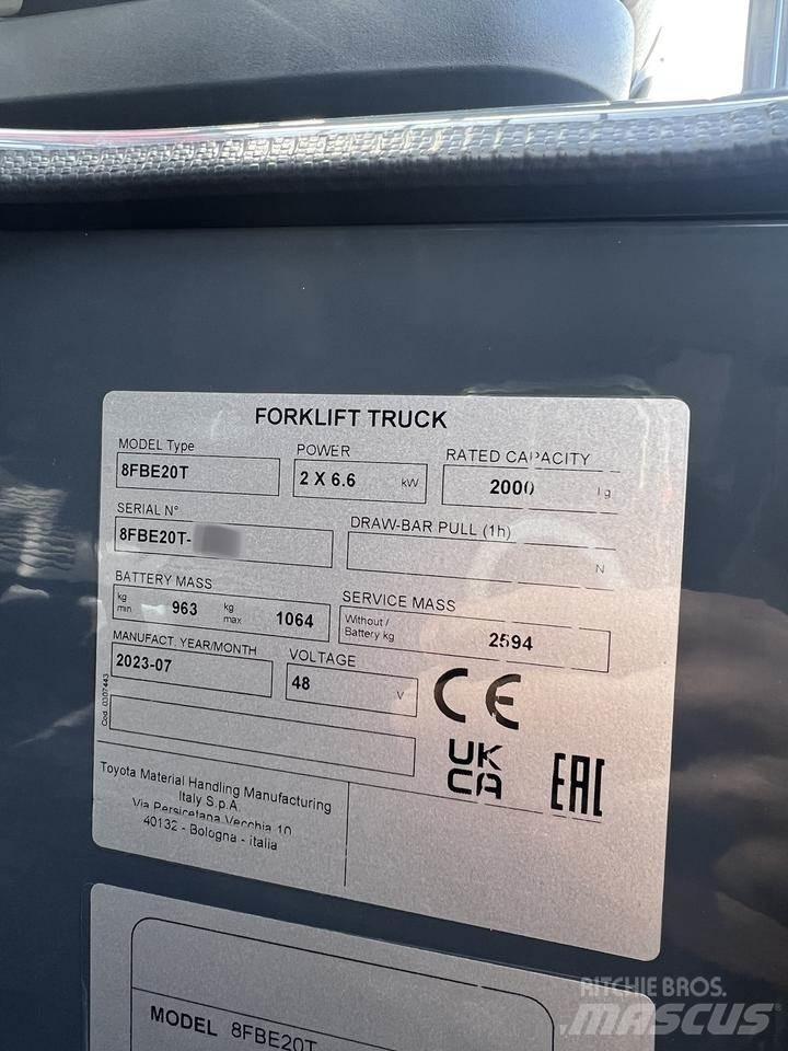 Toyota 8FBE20T Sähkötrukit