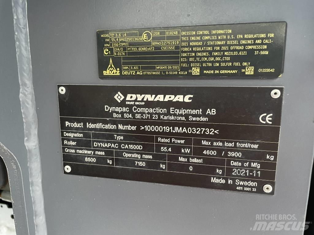 Dynapac CA1500D Yksivalssijyrät