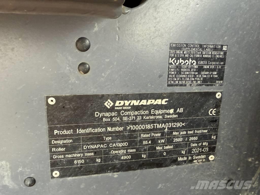 Dynapac CA 1300 D Yksivalssijyrät