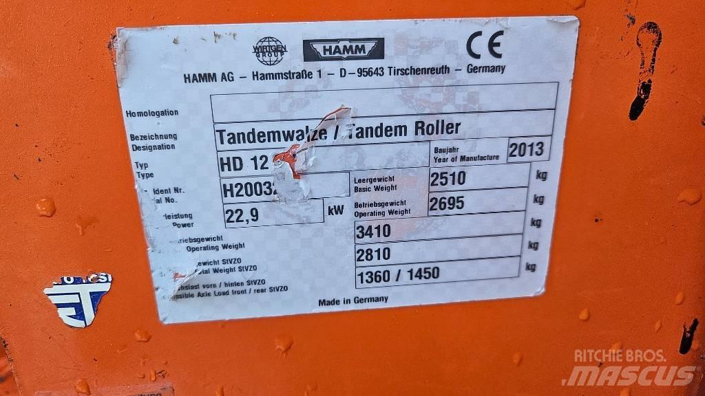 Hamm HD 12 VV Tandemjyrät