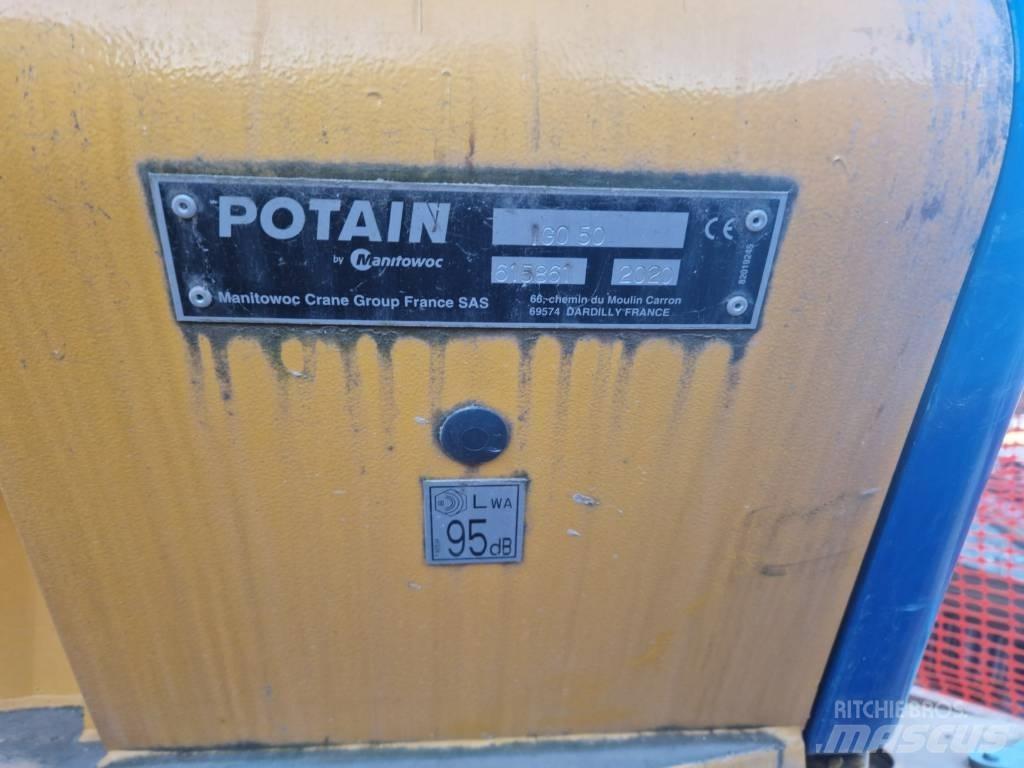 Potain IGO 50 Itsensä kokoavat nosturit