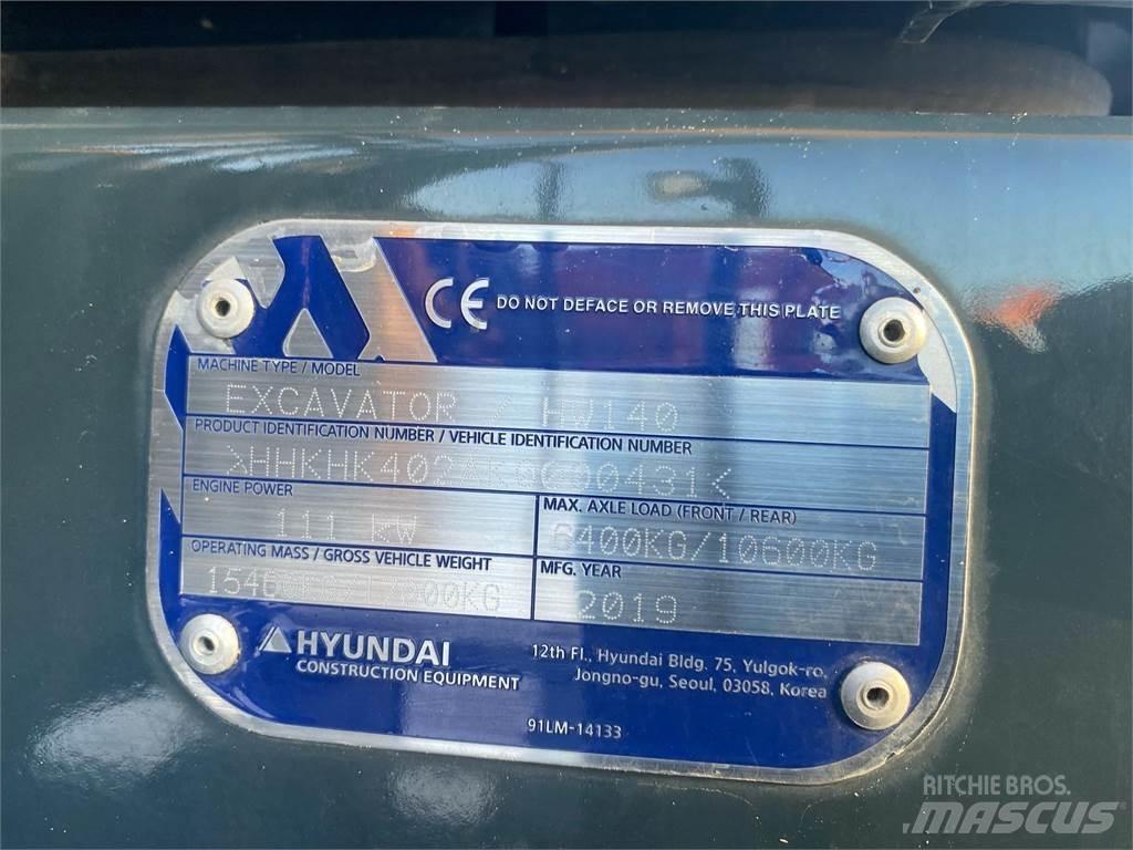 Hyundai HW140 Pyöräkaivukoneet