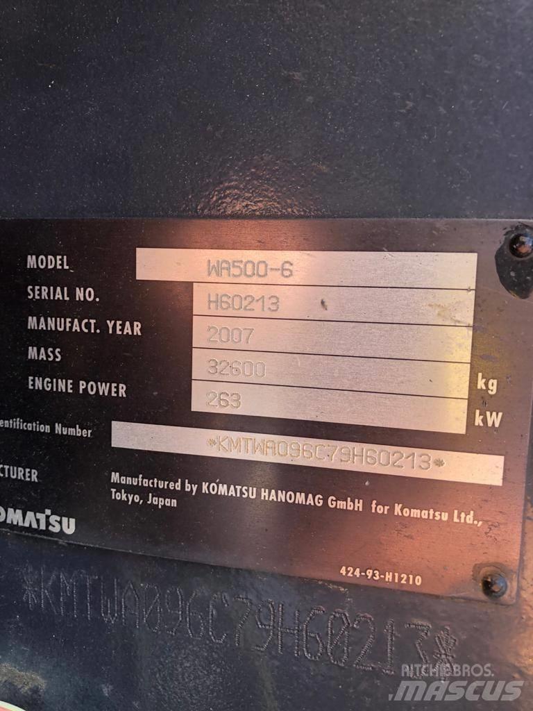 Komatsu WA500-6 Pyöräkuormaajat