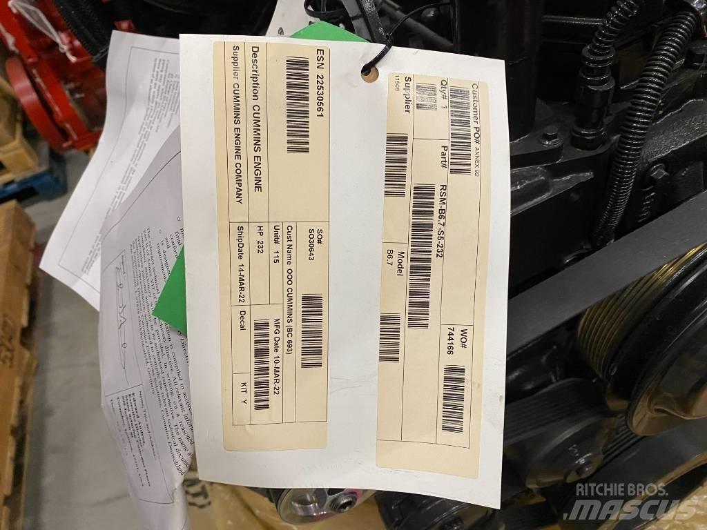 Cummins QSB6.7 Muut maatalouskoneet