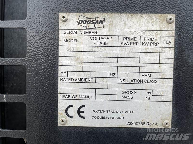 Doosan G 40 Dieselgeneraattorit
