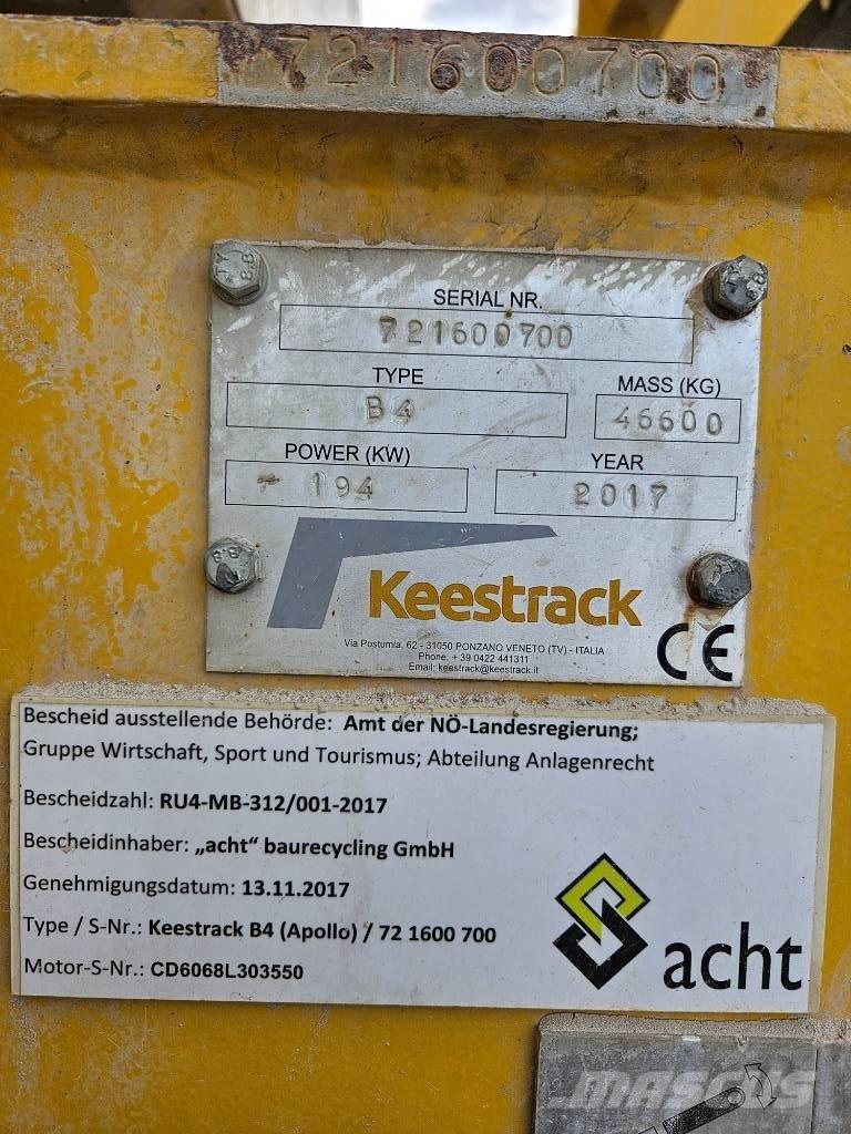 Keestrack B 4 Mobiilimurskaimet