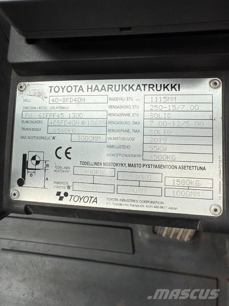 Toyota 40-8 FD 40 N Dieseltrukit